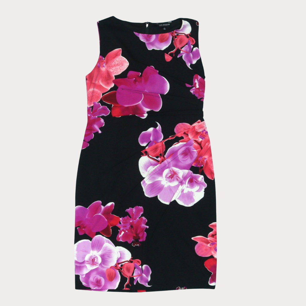 Ladies' Mini Floral Dresses - Crème