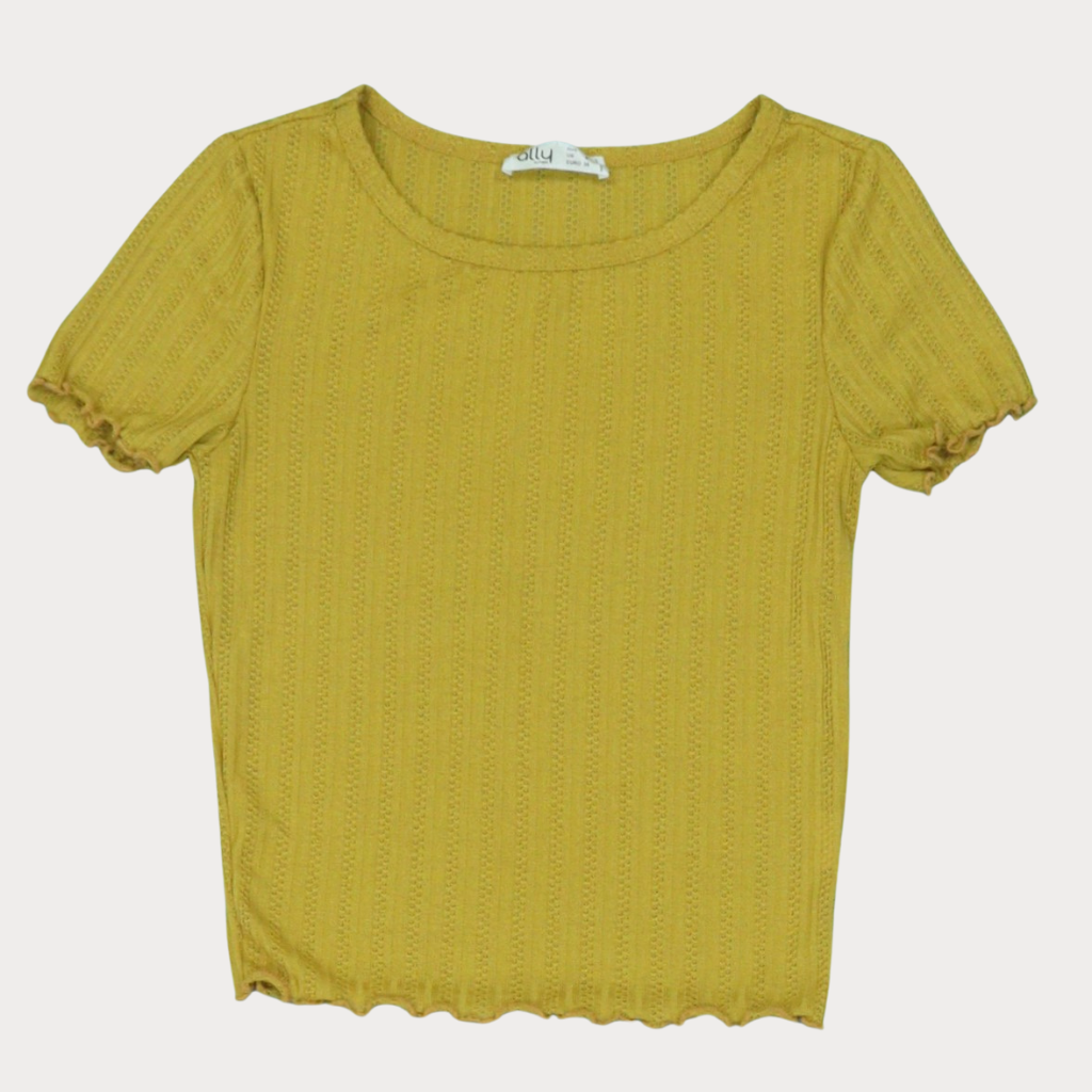 Crop Top T-shirts - Crème