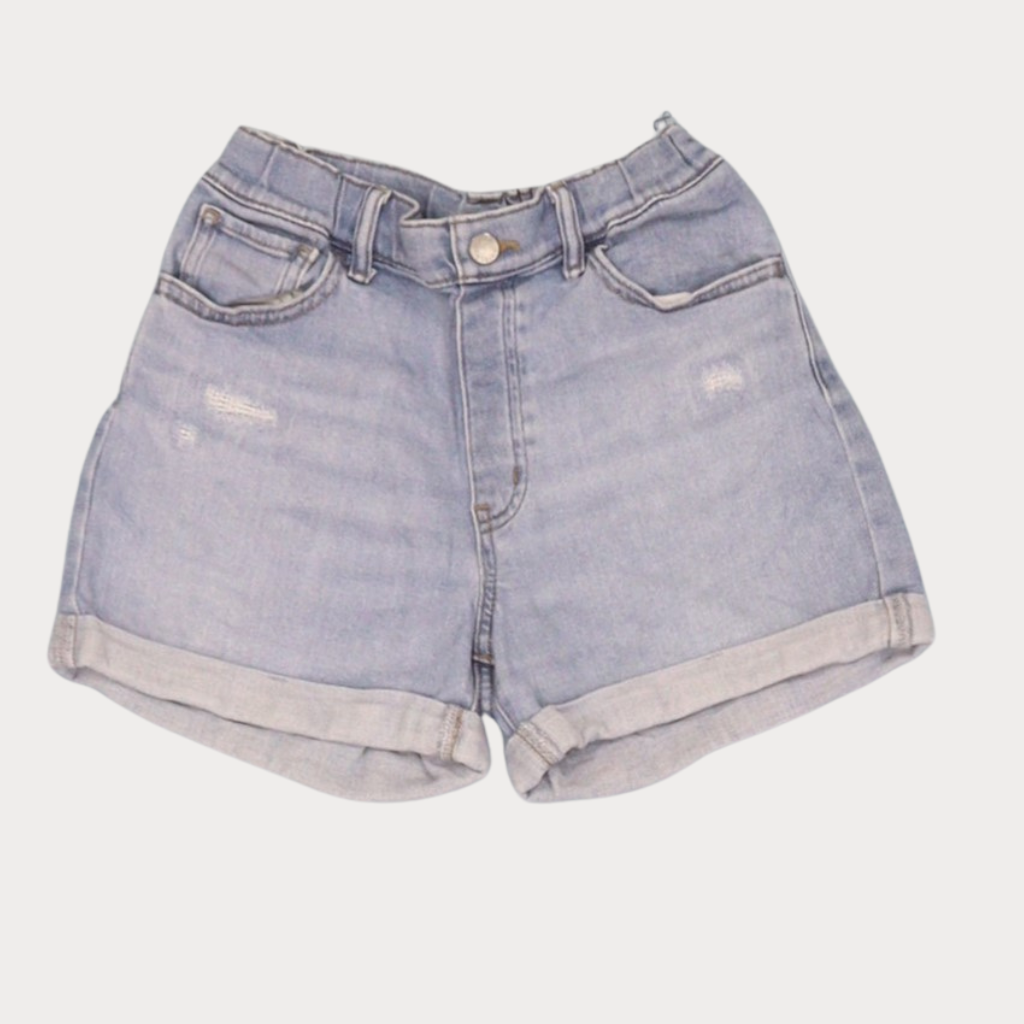 Ladies' High Waist Denim Shorts - Grade A