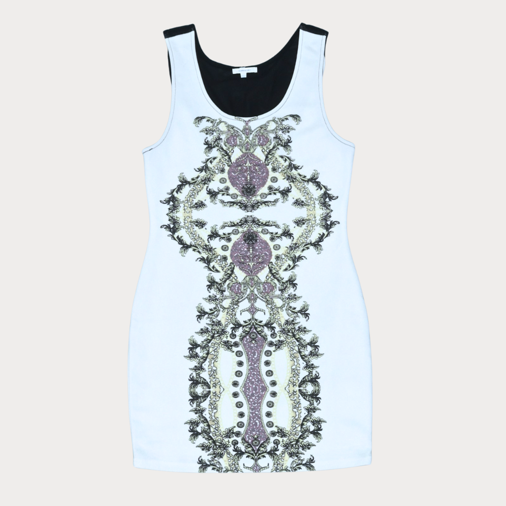 Ladies' Mini Floral Dresses - Crème