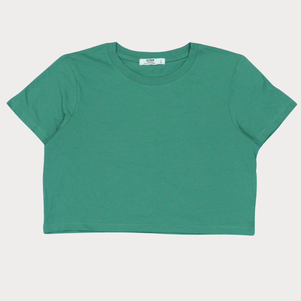 Crop Top T-shirts - Crème