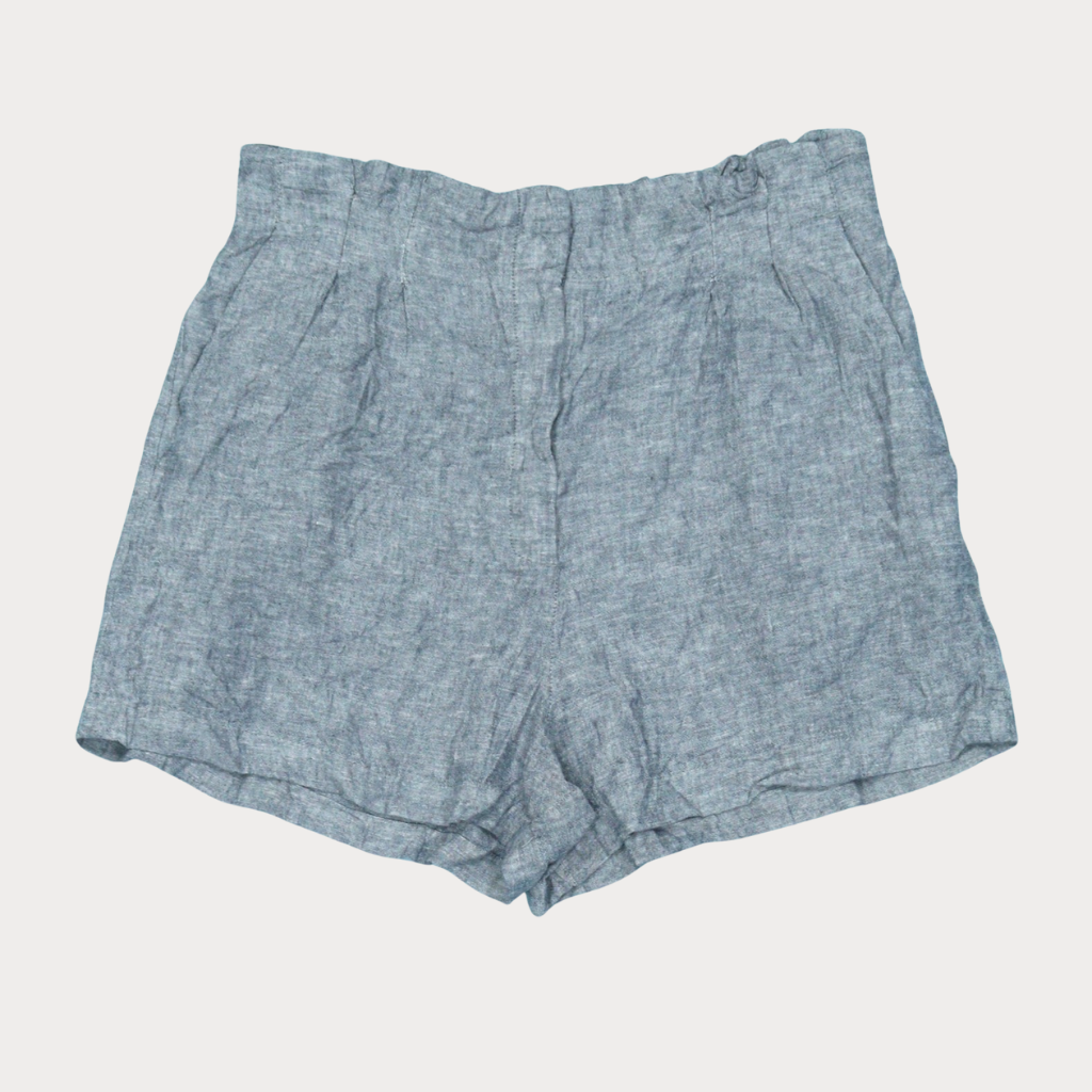 Ladies' Light High Waist Shorts - Crème