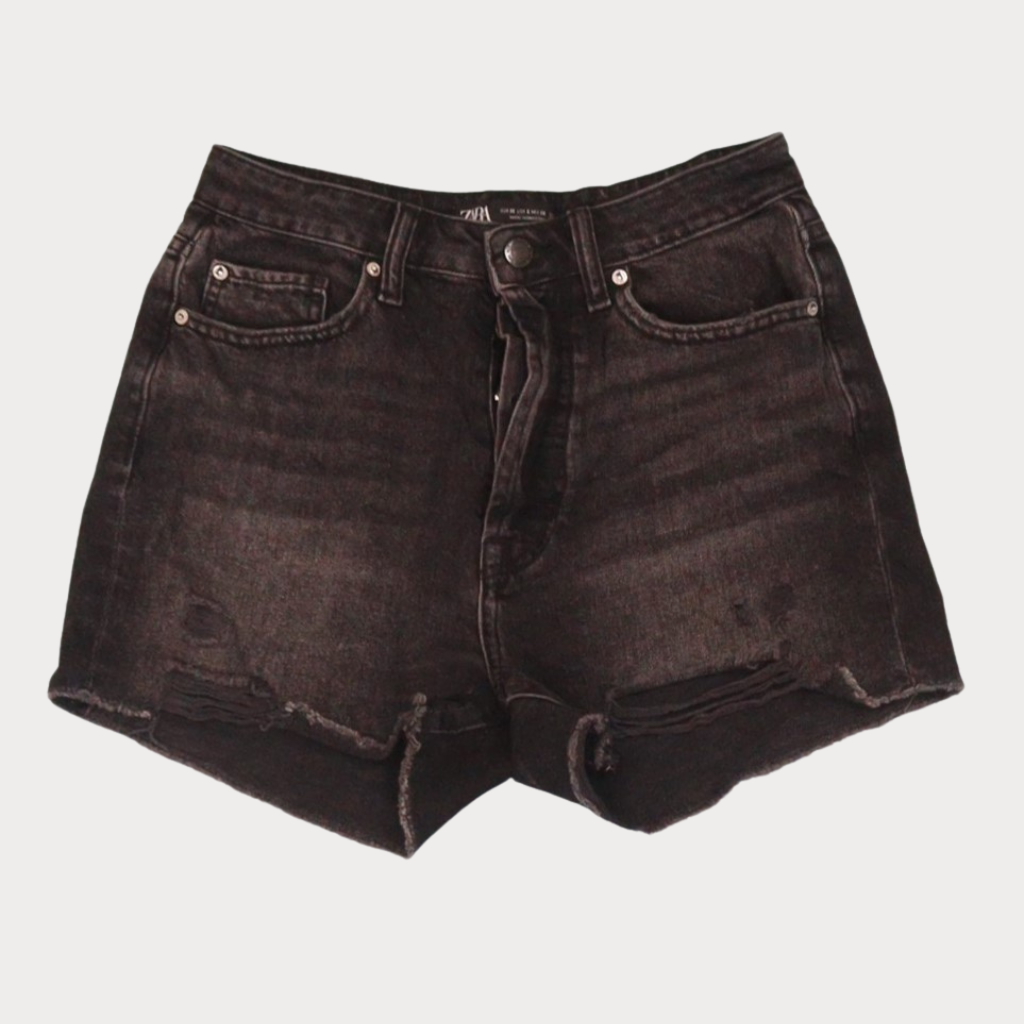Ladies' High Waist Denim Shorts - Grade A