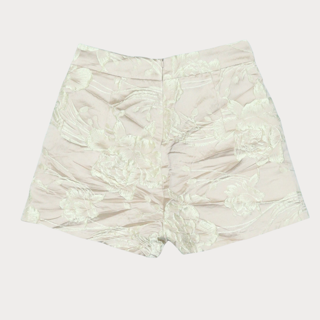Ladies' Light High Waist Shorts - Crème