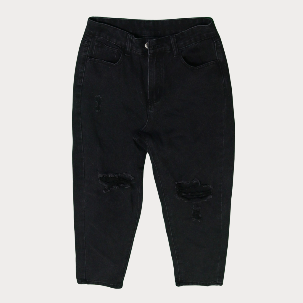 Ladies' High Waist Pants - Crème