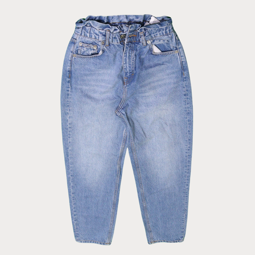 Ladies' High Waist Pants - Crème