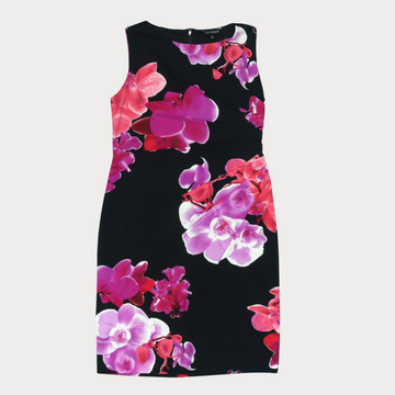 Ladies' Mini Floral Dresses - Crème