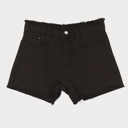 Ladies' High Waist Denim Shorts - Grade A