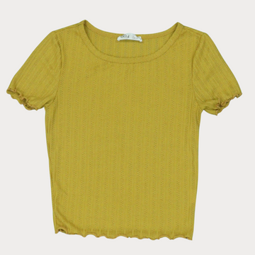 Crop Top T-shirts - Crème