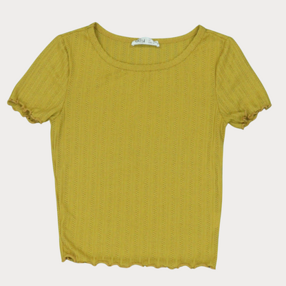 Crop Top T-shirts - Crème