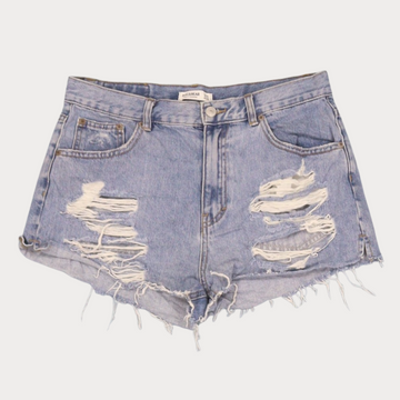 Ladies' High Waist Denim Shorts - Grade A