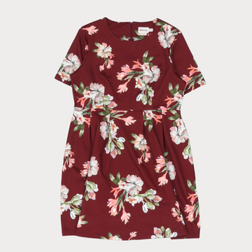 Ladies' Mini Floral Dresses - Crème