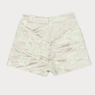 Ladies' Light High Waist Shorts - Crème