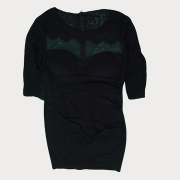 Ladies' Long-sleeved Dresses - Crème