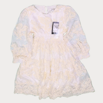 Ladies' Long-sleeved Dresses - Crème