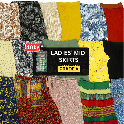 Ladies' Midi Skirts - Grade A