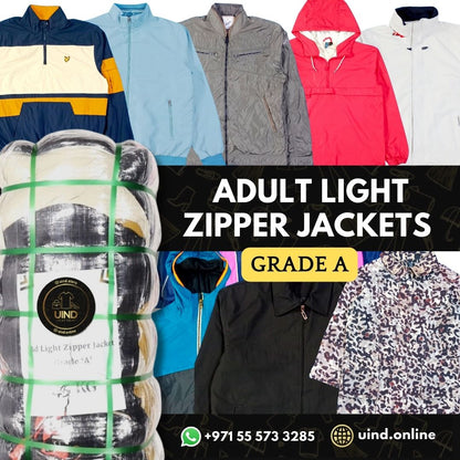 Adult Light Zipper Jackets - Grade A