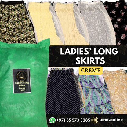 Ladies' Long Skirts - Crème