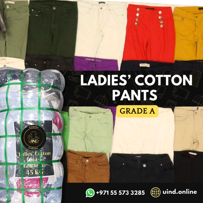 Ladies' Cotton Pants - Grade A