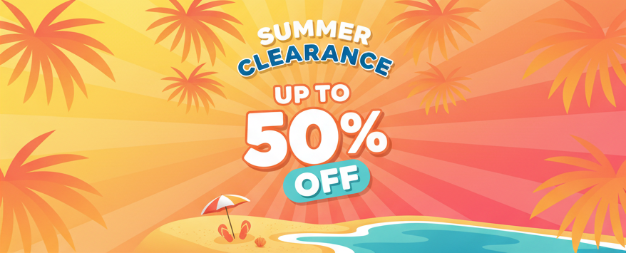 Summer Clearance Banner Wide